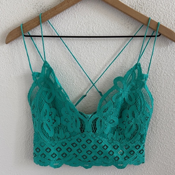Free People FP One Adella Bralette Green Large - Picture 1 of 6
